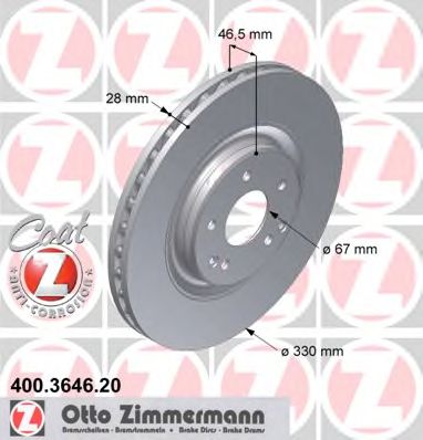 Imagine Disc frana ZIMMERMANN 400.3646.20