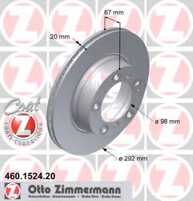 Imagine Disc frana ZIMMERMANN 460.1524.20