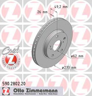 Imagine Disc frana ZIMMERMANN 590.2802.20