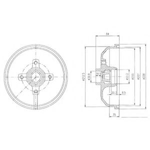 Imagine Tambur frana DELPHI BF111