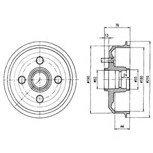 Imagine Tambur frana DELPHI BF229