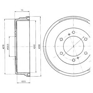 Imagine Tambur frana DELPHI BF241