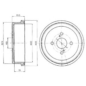 Imagine Tambur frana DELPHI BF278