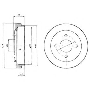 Imagine Tambur frana DELPHI BF303