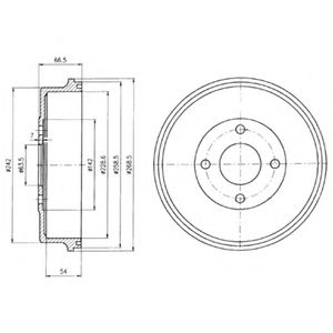 Imagine Tambur frana DELPHI BF314