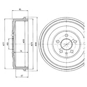 Imagine Tambur frana DELPHI BF325