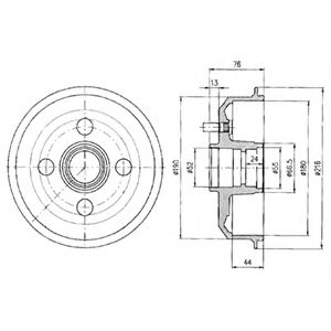 Imagine Tambur frana DELPHI BF329