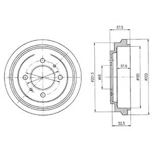 Imagine Tambur frana DELPHI BF336