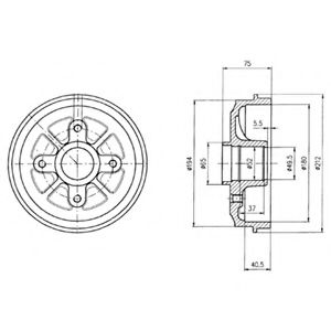 Imagine Tambur frana DELPHI BF359