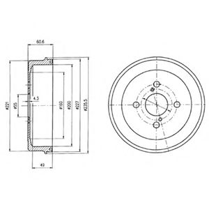 Imagine Tambur frana DELPHI BF412