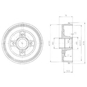 Imagine Tambur frana DELPHI BF427