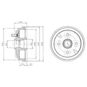 Imagine Tambur frana DELPHI BF462