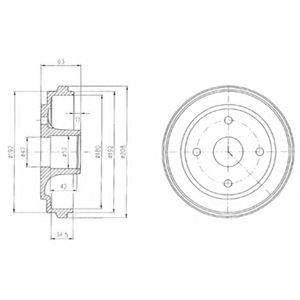 Imagine Tambur frana DELPHI BF474