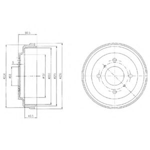 Imagine Tambur frana DELPHI BF481