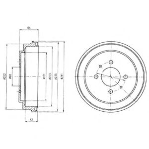 Imagine Tambur frana DELPHI BF485