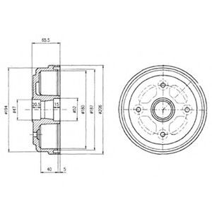 Imagine Tambur frana DELPHI BF490