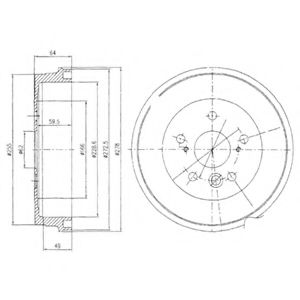 Imagine Tambur frana DELPHI BF495