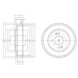 Imagine Tambur frana DELPHI BF517