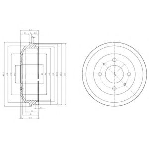 Imagine Tambur frana DELPHI BF519