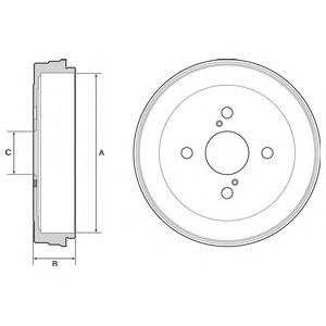 Imagine Tambur frana DELPHI BF534