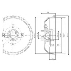 Imagine Tambur frana DELPHI BFR111