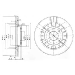 Imagine Disc frana DELPHI BG3806