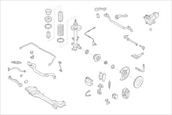 Suspensie roata DELPHI BMW-03846-F