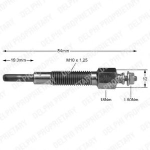 Imagine Bujie incandescenta DELPHI HDS358