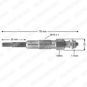 Imagine Bujie incandescenta DELPHI HDS375