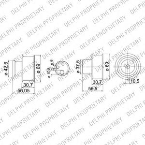 Imagine Set curea de distributie DELPHI KDB147