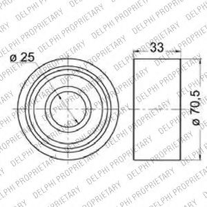 Imagine Set curea de distributie DELPHI KDB162