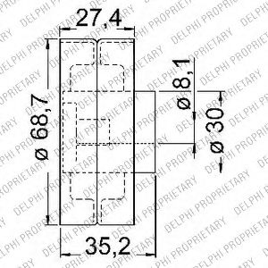 Imagine Set curea de distributie DELPHI KDB203