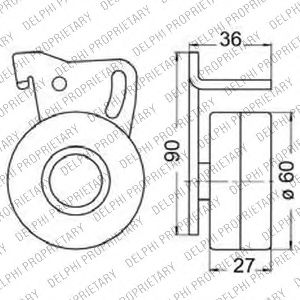 Imagine Set curea de distributie DELPHI KDB233