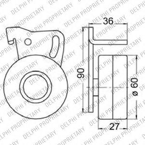 Imagine Set curea de distributie DELPHI KDB236