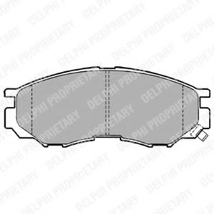 Imagine set placute frana,frana disc DELPHI LP1010