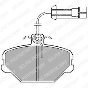 Imagine set placute frana,frana disc DELPHI LP1027