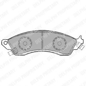 Imagine set placute frana,frana disc DELPHI LP1154