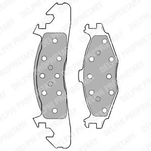 Imagine set placute frana,frana disc DELPHI LP1163