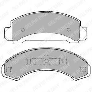 Imagine set placute frana,frana disc DELPHI LP1168