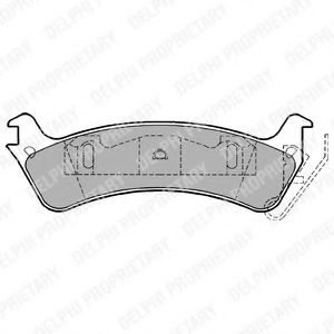 Imagine set placute frana,frana disc DELPHI LP1179