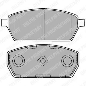 Imagine set placute frana,frana disc DELPHI LP1430