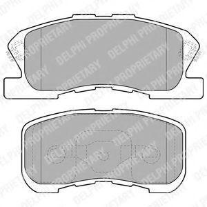 Imagine set placute frana,frana disc DELPHI LP1551