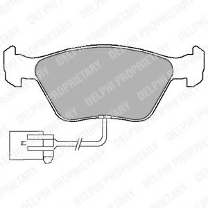 Imagine set placute frana,frana disc DELPHI LP1598