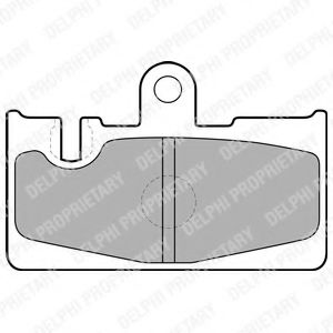Imagine set placute frana,frana disc DELPHI LP1690