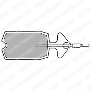 Imagine set placute frana,frana disc DELPHI LP176