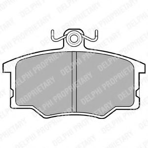 Imagine set placute frana,frana disc DELPHI LP179