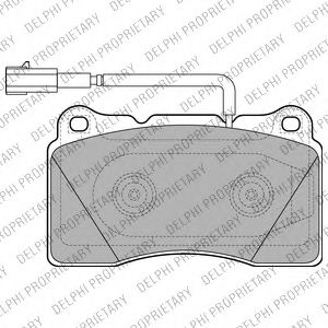 Imagine set placute frana,frana disc DELPHI LP2221