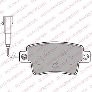 Imagine set placute frana,frana disc DELPHI LP2231