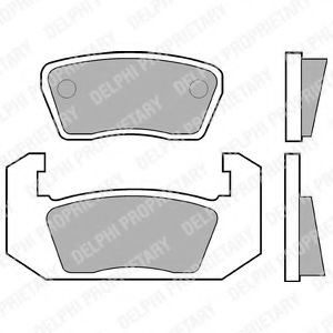 Imagine set placute frana,frana disc DELPHI LP25