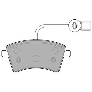 Imagine set placute frana,frana disc DELPHI LP2504